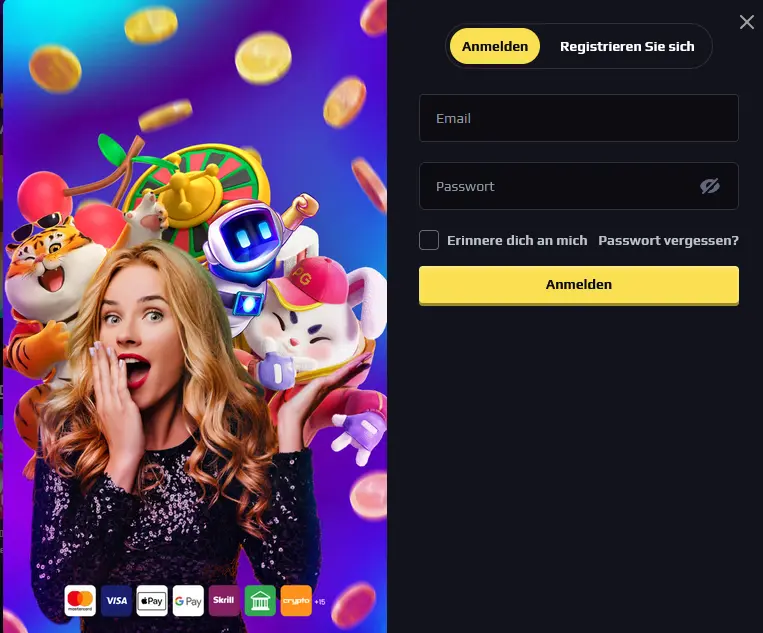 Heats Casino Anmeldeseite – sicherer Login mit E-Mail und Passwort
