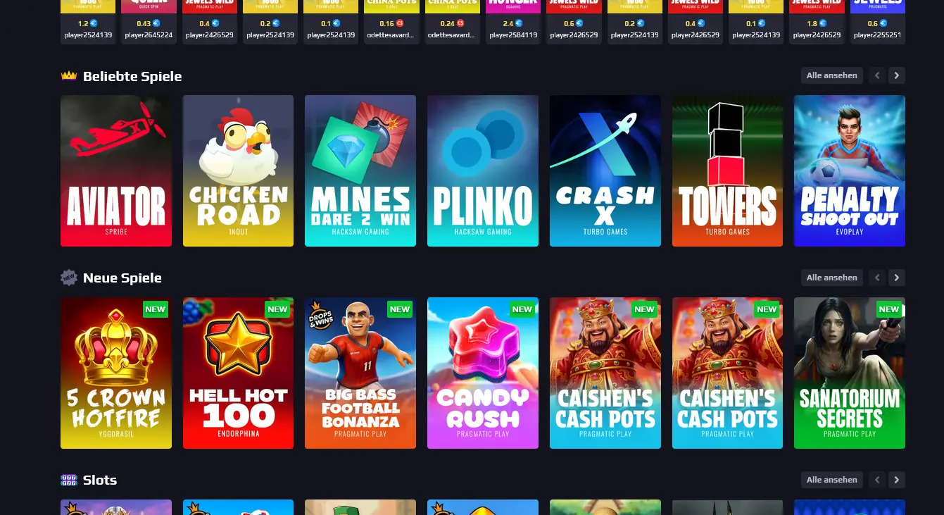 Heats Casino Spieleauswahl – Slots, Live-Casino und Tischspiele